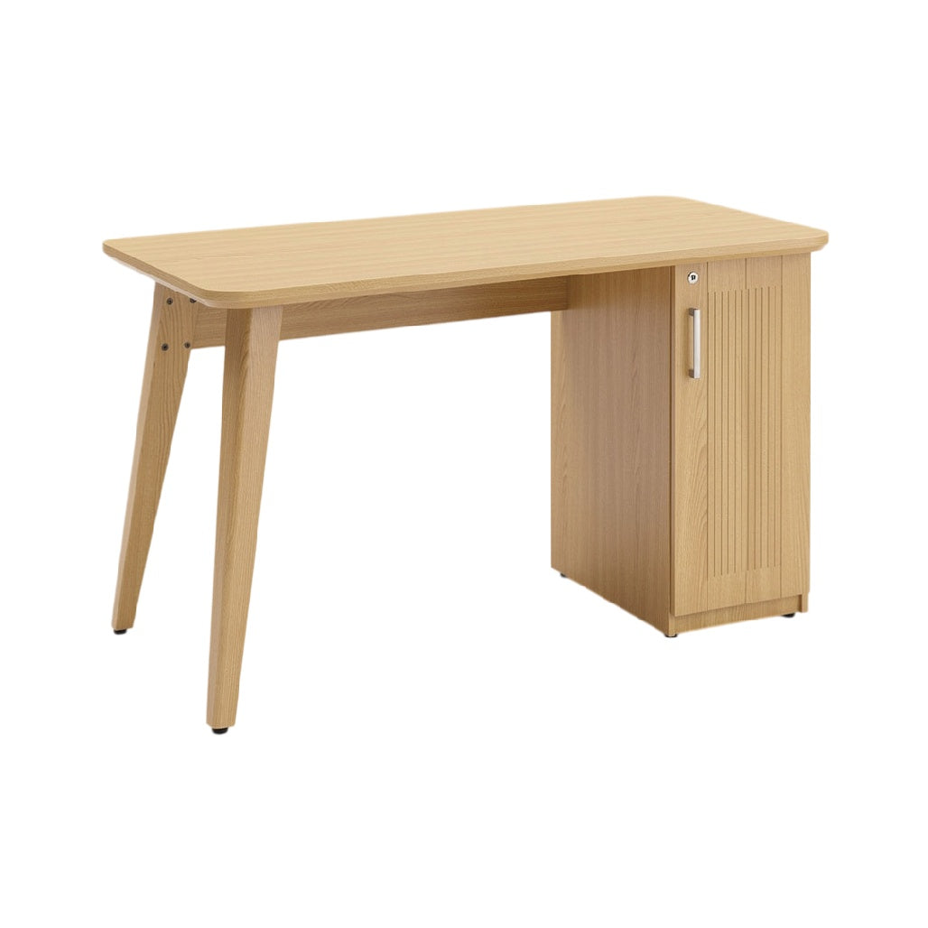 **Bureau en bois avec rangement intégré**