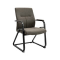 **Chaise de bureau avec accoudoirs en métal et rembourrage en tissu**